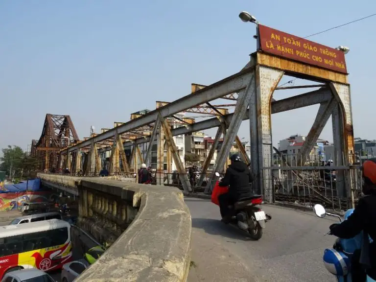 My daily commute to work includes crossing Hanoi's famous Long Bien bridge.