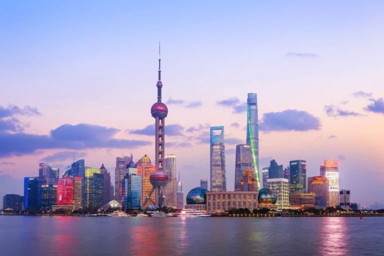 The iconic skyline of The Shanghai Bund