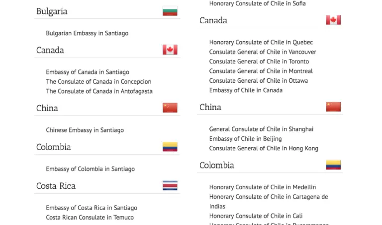 Find the nearest Chilean embassy on embassy-worldwide.com
