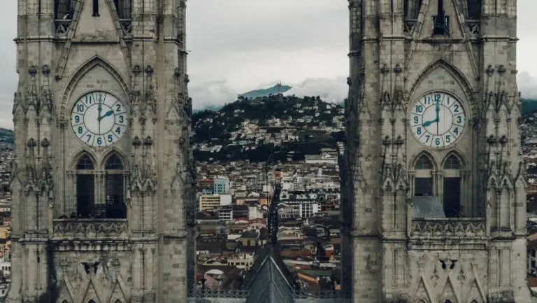 The Basilica del Voto Nacional in Quito