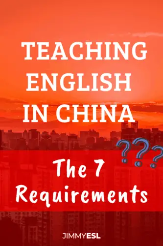 Requirements for Teaching English in China, Pinterest Image