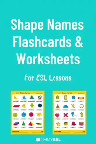 shape names esl vocabulary worksheets flashcards jimmyesl