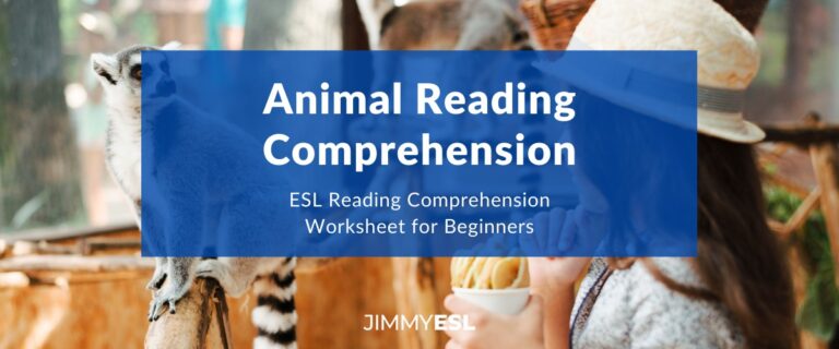 ESL Reading Comprehension Worksheet: Zoo Animals (Beginner-Elementary)