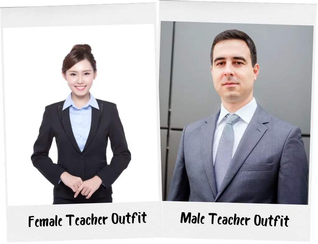 Examples of appropriate teacher outfits in Japan