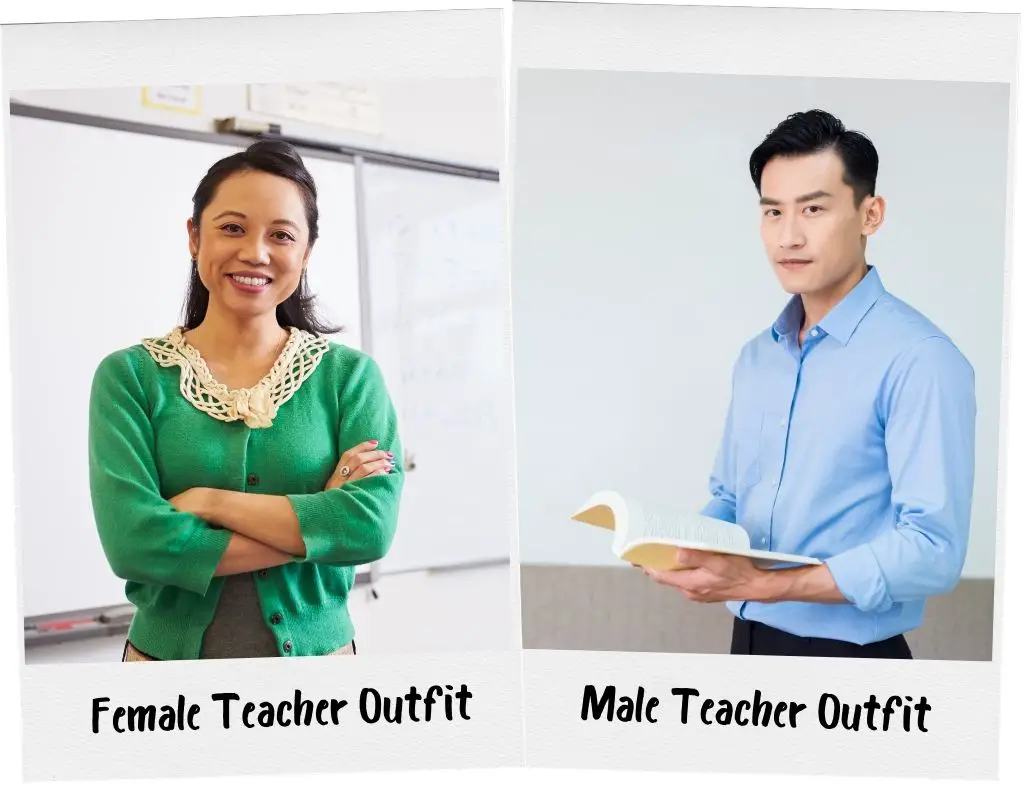 Examples of appropriate teacher outfits in Korea