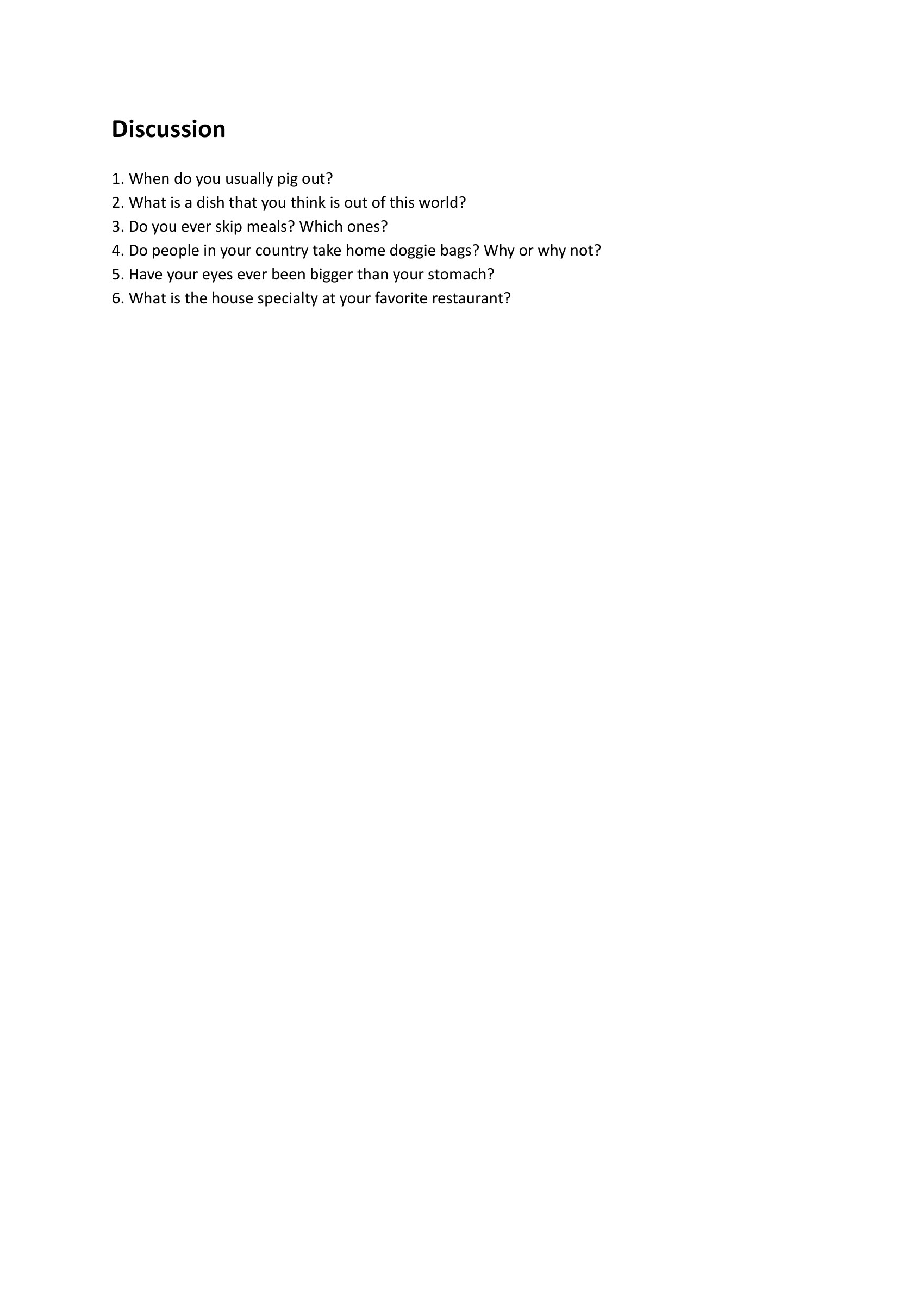 food-idioms-vocabulary-worksheet – preview