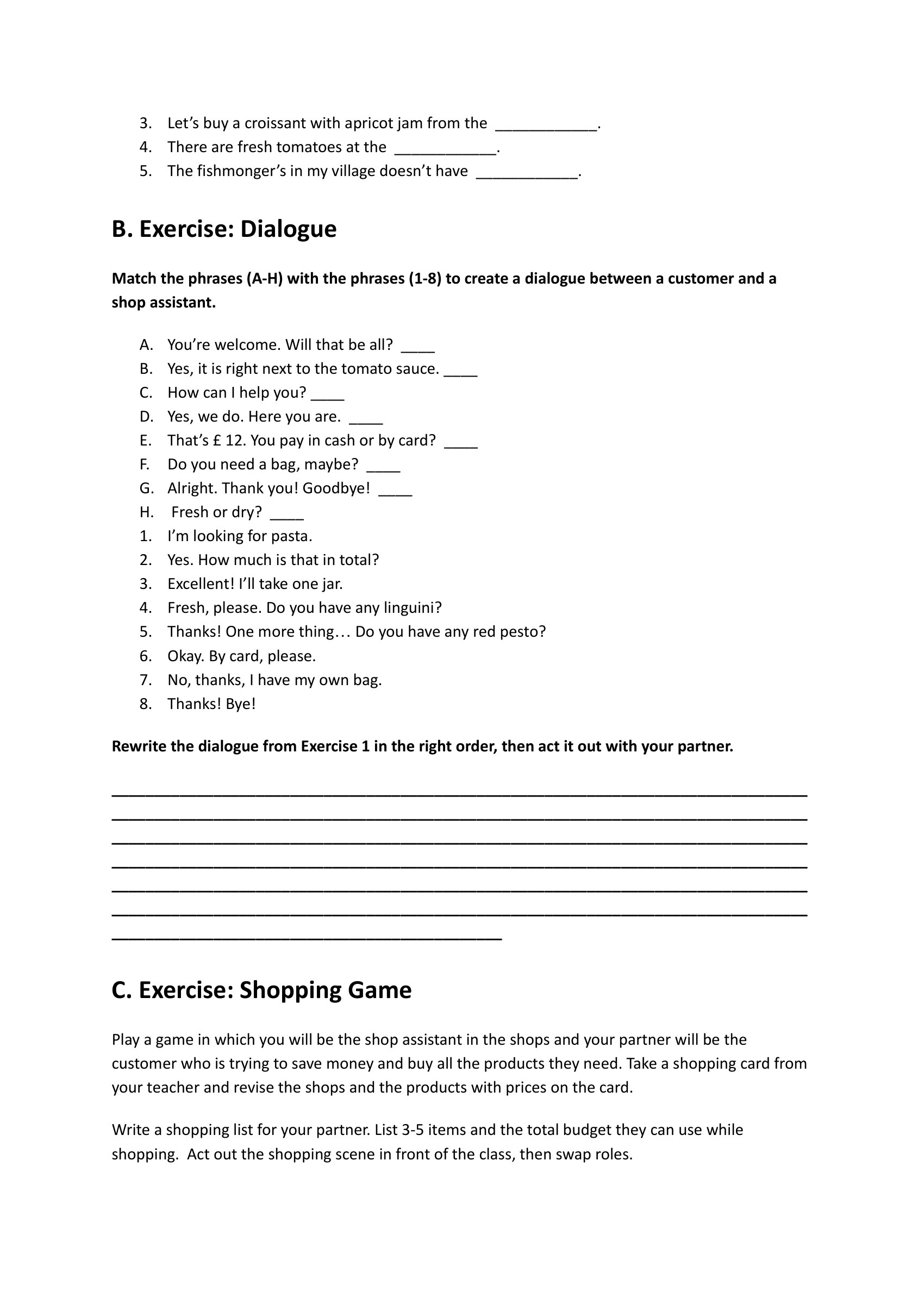 shopping-vocabulary-worksheet-beginners – preview