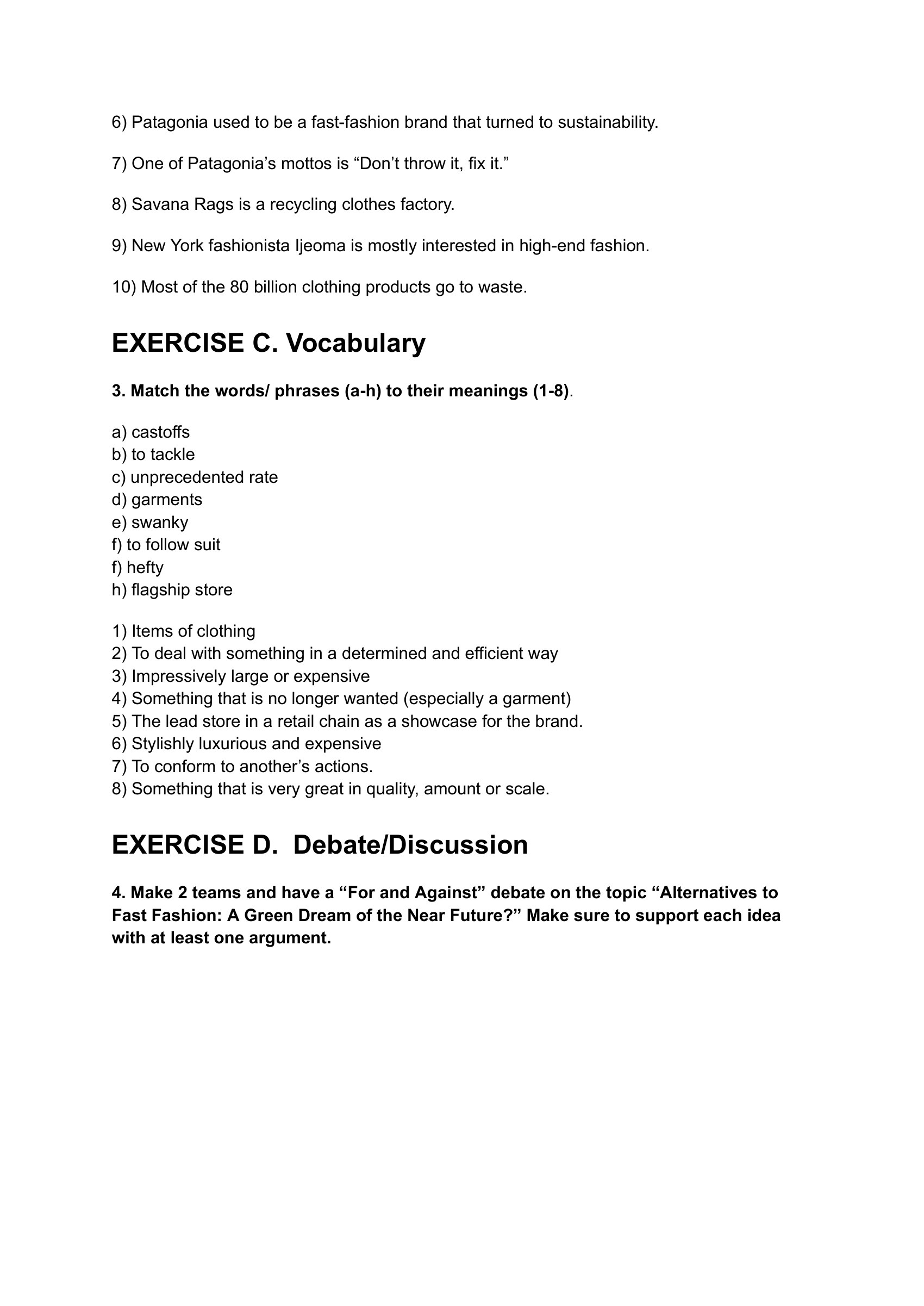 speaking-worksheet-fast-fashion-intermediate-advanced – preview