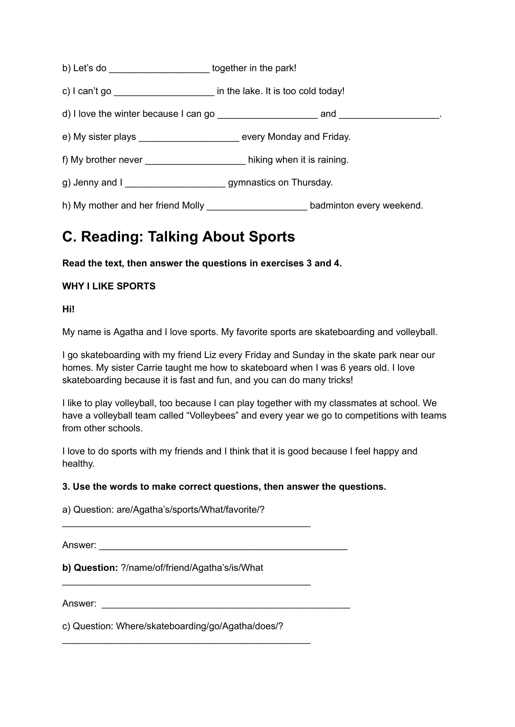 vocabulary-worksheet-sports-activities-action-words-elementary – preview