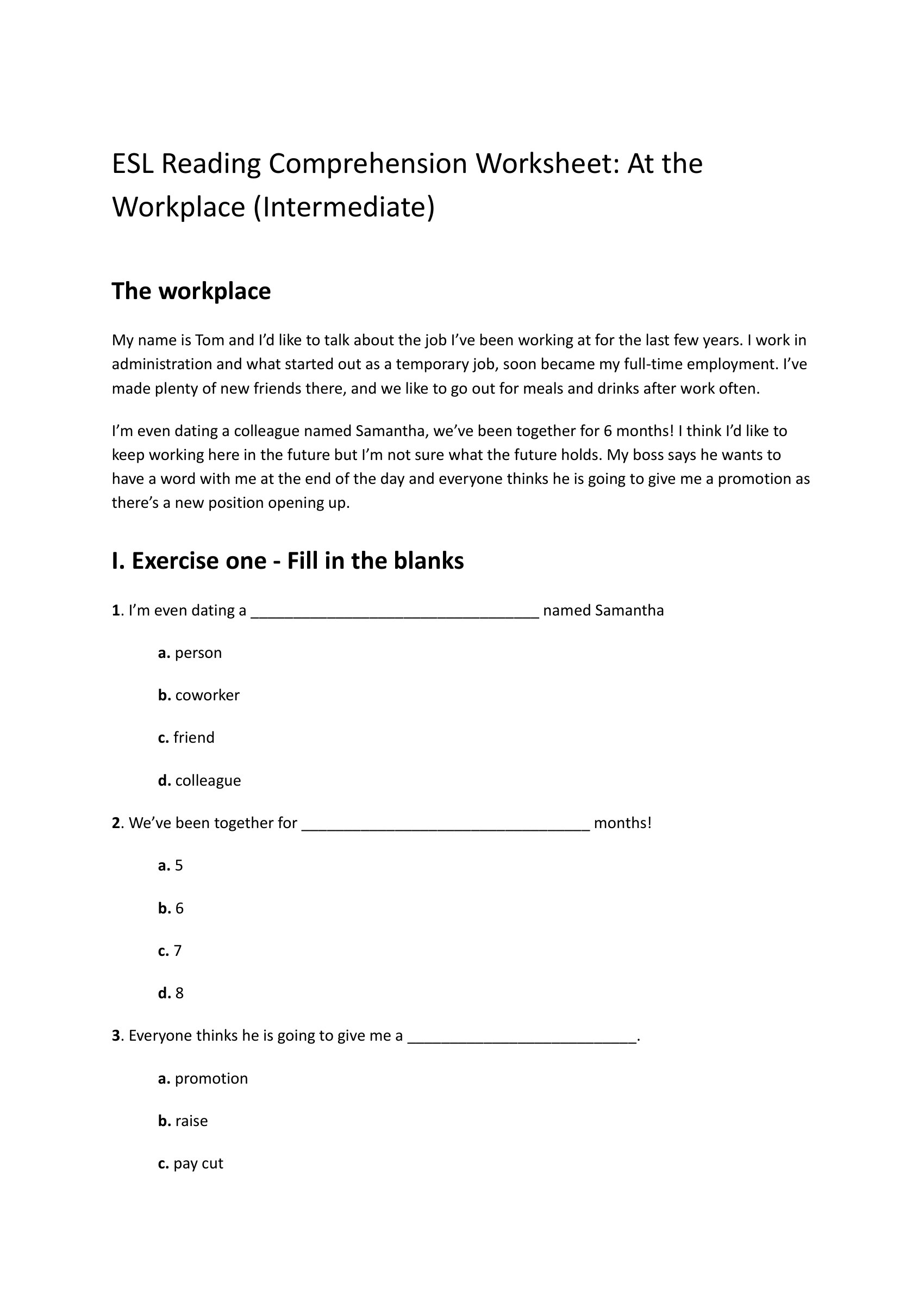 workplace-esl-worksheet-for-intermediates-reading-comprehension – preview