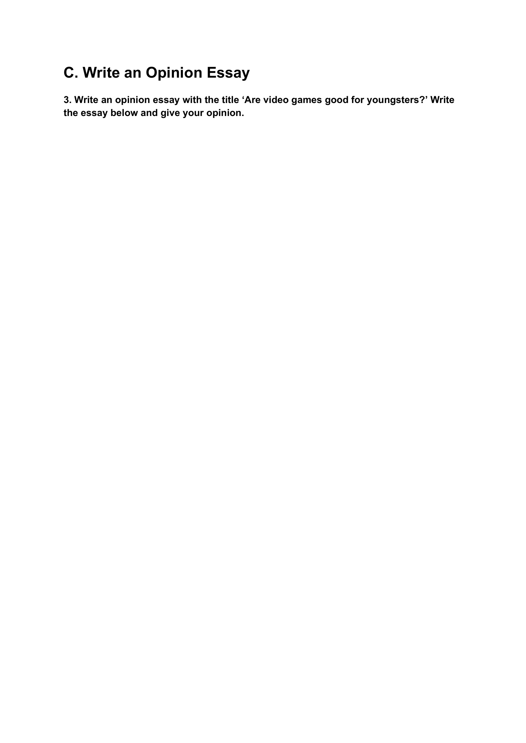 writing-worksheet-video-games-intermediate – preview