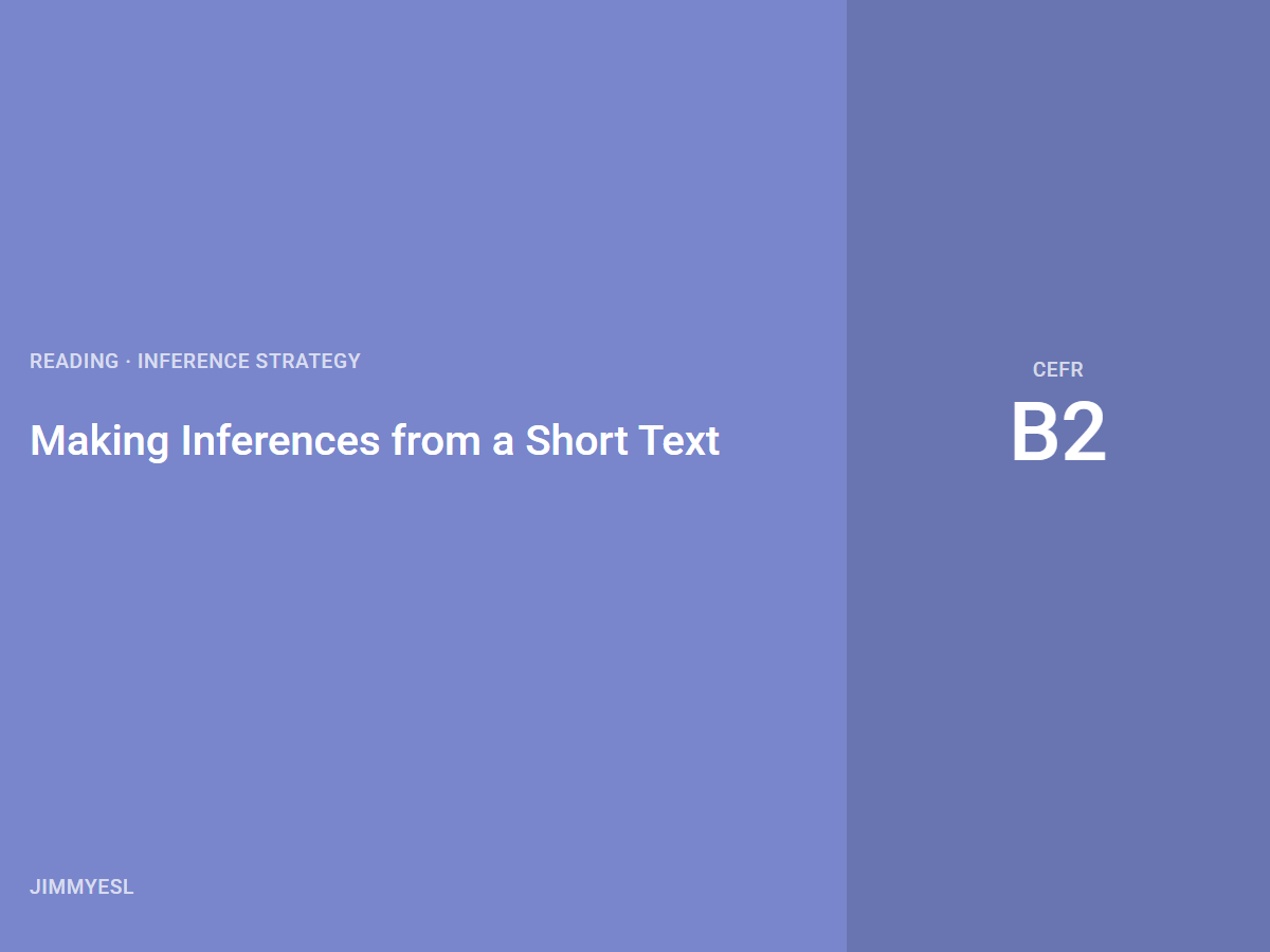 Making Inferences from a Short Text (PDF)
